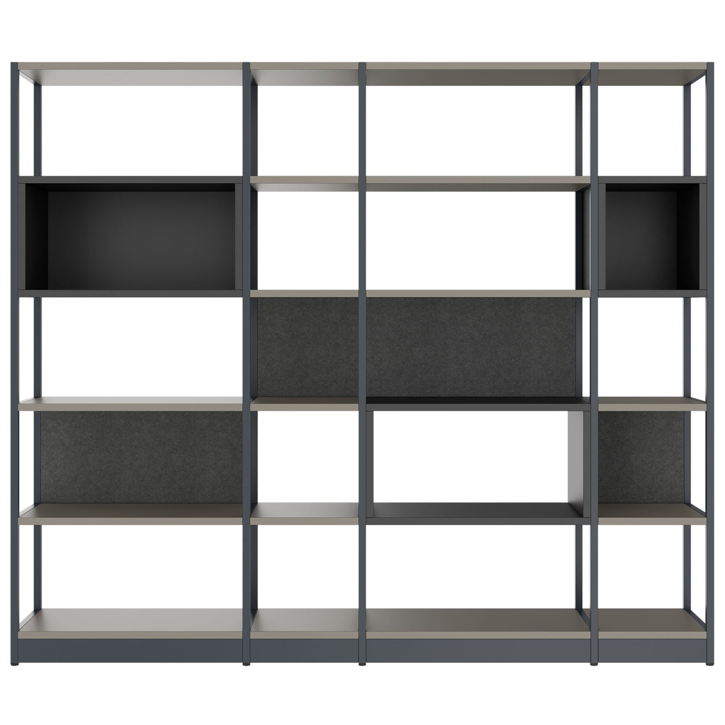 Atella Shelf | 5 Oh, 2350 x 2015 mm, cubanite grigio