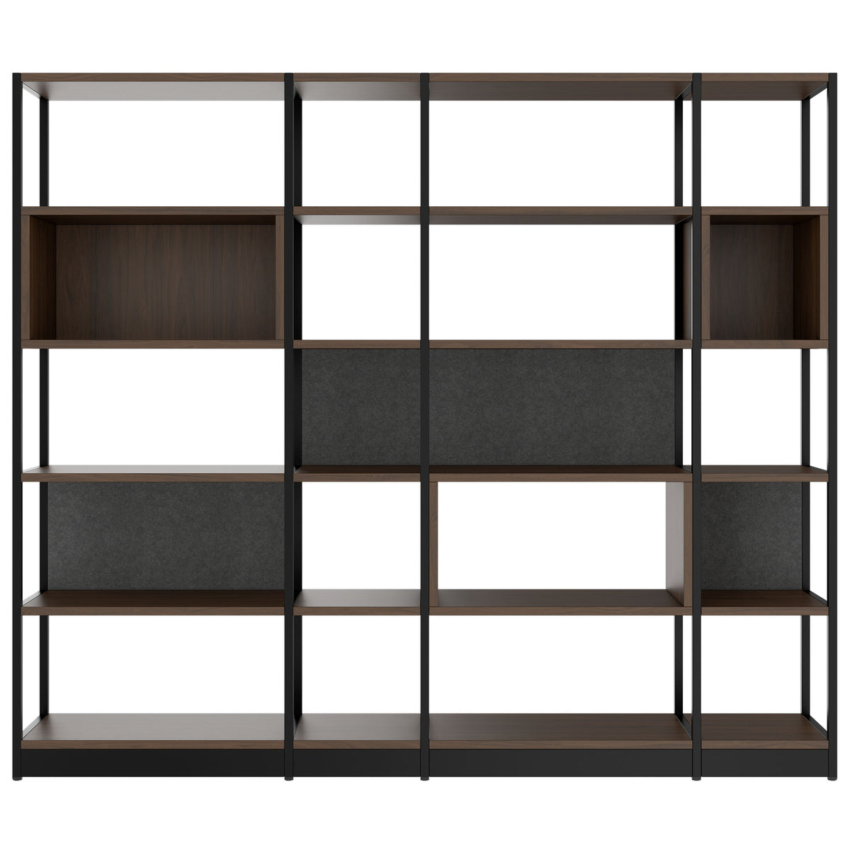 ATELLA Regalschrank | 5 OH, 2350 x 2015 mm, Nussbaum - 2 Lightbox Main Image