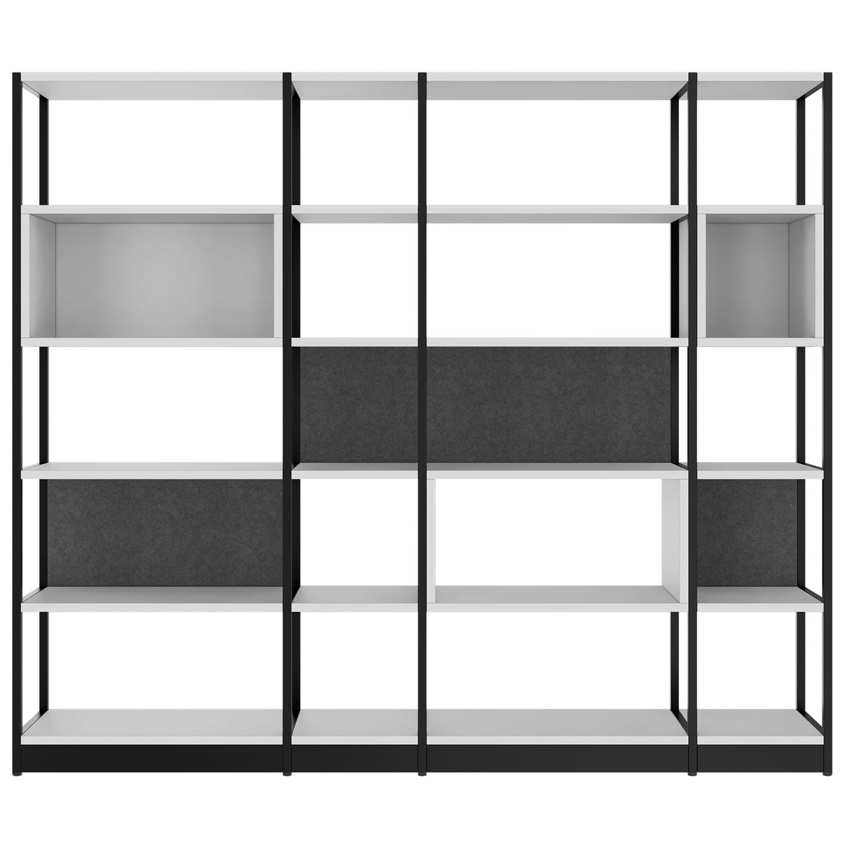 ATELLA Armoire à étagères | 5 UH, 2350 x 2015 mm, gris perle  - 2 Lightbox Main Image