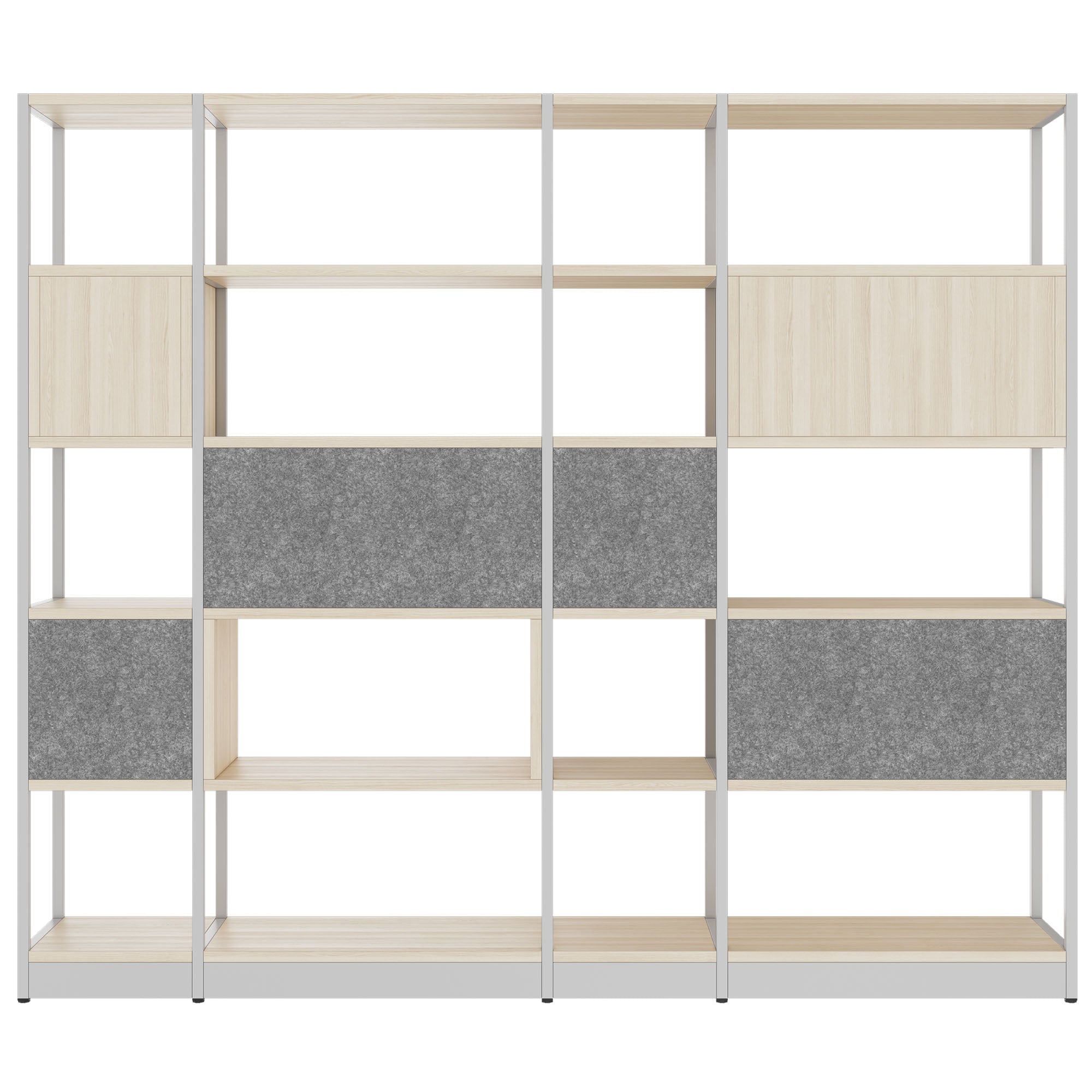 ATELLA shelf cabinet | 5 OH, 2350 x 2015 mm, sand ash