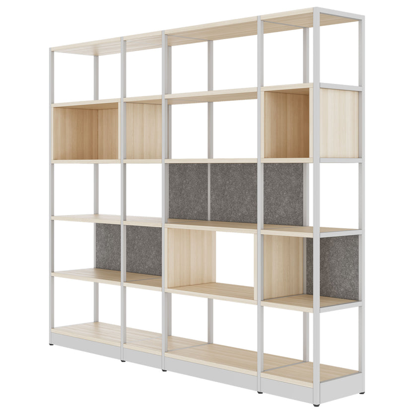 ATELLA shelf cabinet | 5 OH, 2350 x 2015 mm, sand ash