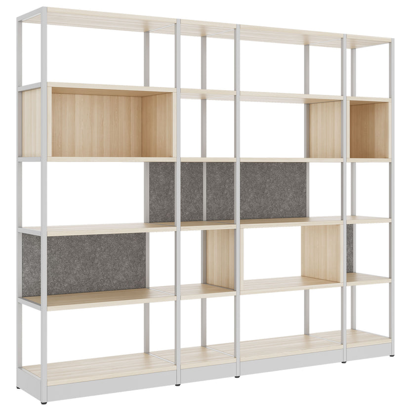 ATELLA shelf cabinet | 5 OH, 2350 x 2015 mm, sand ash