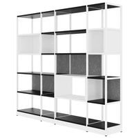 ATELLA shelf cabinet | 5 OH, 2350 x 2015 mm, black