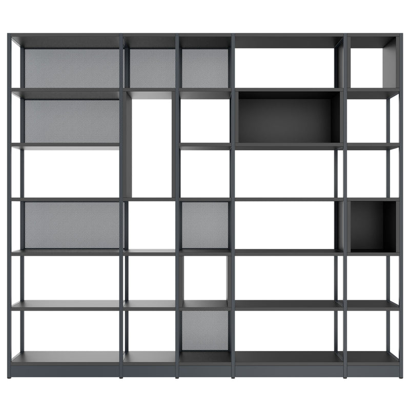 ATELLA Armoire de rangement | 6 UH, 2736 x 2395 mm, anthracite  - 2 Main Image