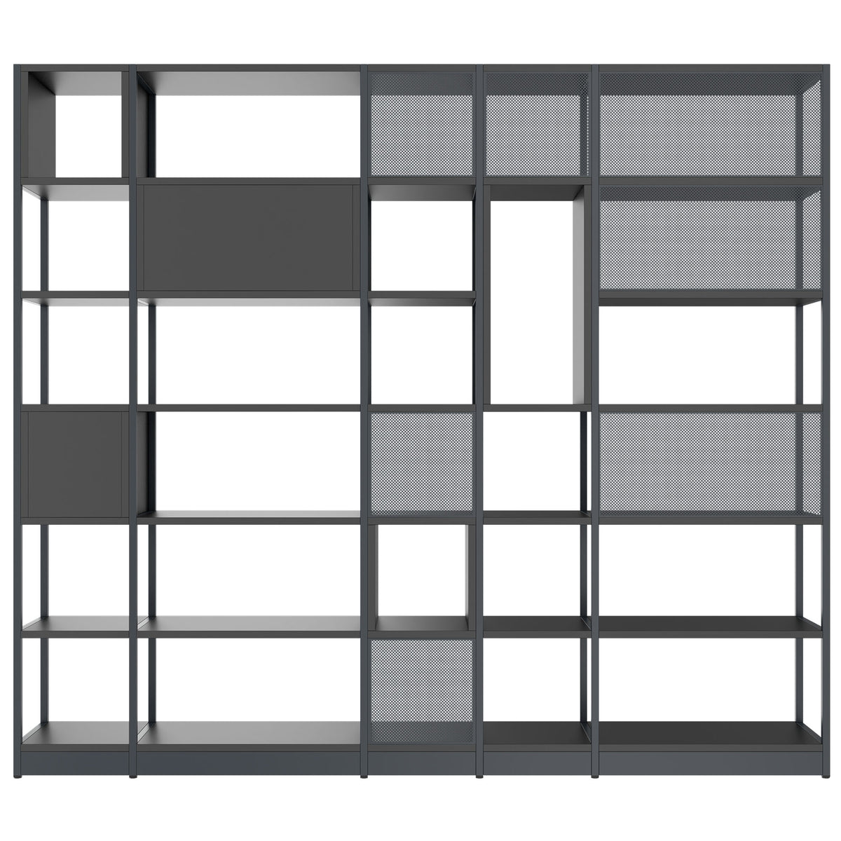 ATELLA Armoire de rangement | 6 UH, 2736 x 2395 mm, anthracite  - 4 Lightbox Main Image