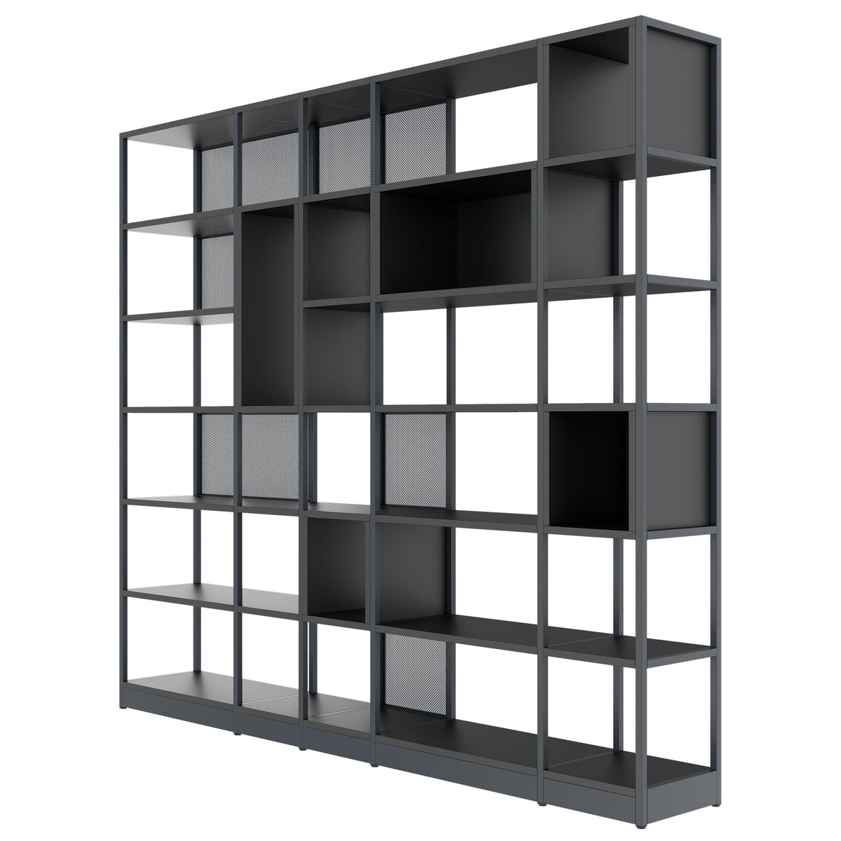 ATELLA Armoire de rangement | 6 UH, 2736 x 2395 mm, anthracite  - 3 Lightbox Main Image