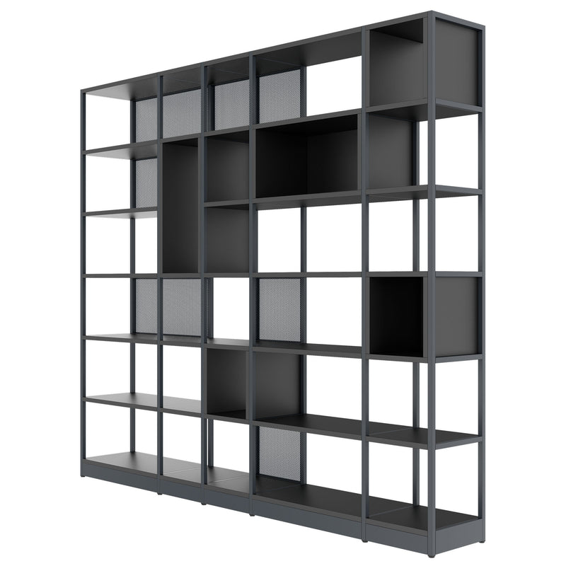 ATELLA Armoire de rangement | 6 UH, 2736 x 2395 mm, anthracite  - 3 Main Image