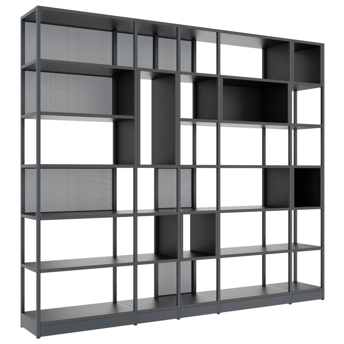 ATELLA Armoire de rangement | 6 UH, 2736 x 2395 mm, anthracite  - 1 Lightbox Main Image