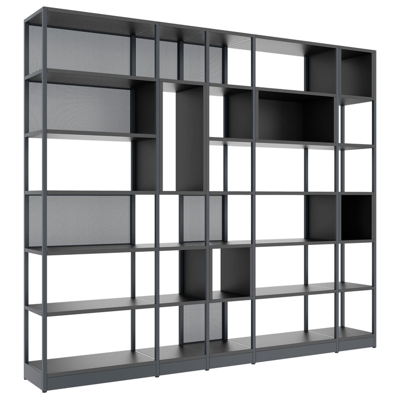 ATELLA Armoire de rangement | 6 UH, 2736 x 2395 mm, anthracite  - 1 Main Image