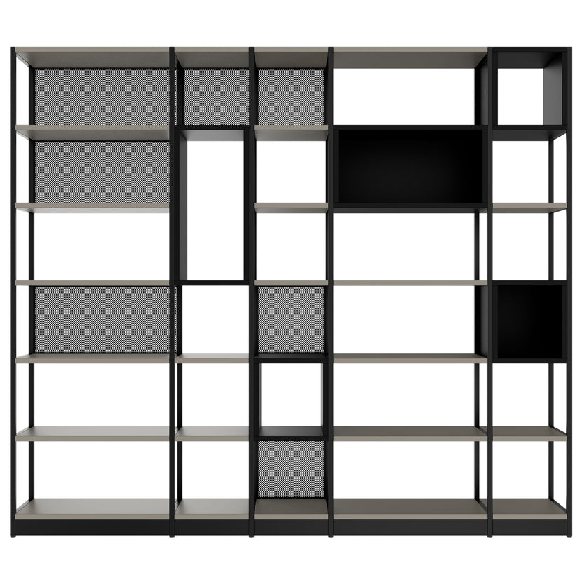ATELLA Armoire d'étagère | 6 oh, 2736 x 2395 mm, gris cubanite