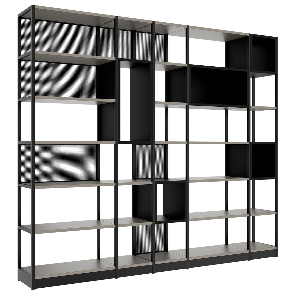 ATELLA shelf cabinet | 6 OH, 2736 x 2395 mm, Cubanite gray - 1 Lightbox Main Image