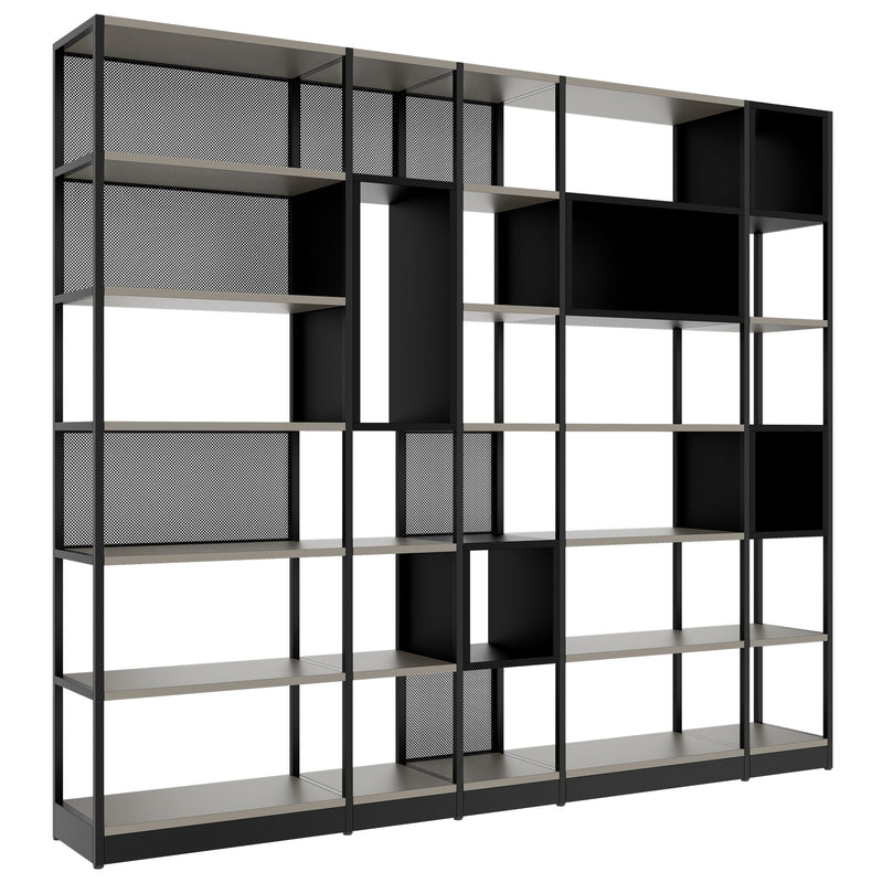 ATELLA shelf cabinet | 6 OH, 2736 x 2395 mm, Cubanite gray - 1 Main Image