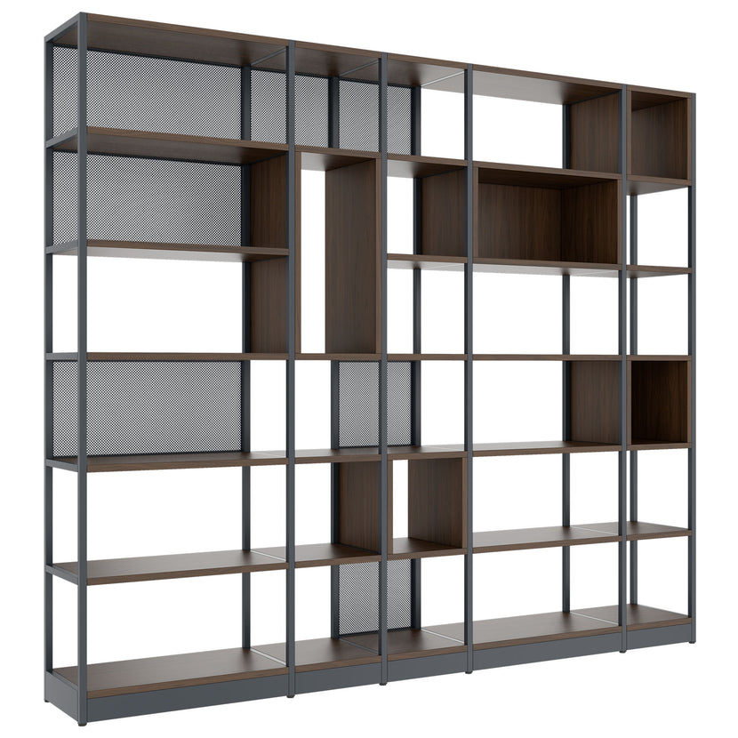 ATELLA Regalschrank | 6 OH, 2736 x 2395 mm, Nussbaum