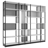 Atella Shelf | 6 OH, 2736 x 2395 mm, grigio perla