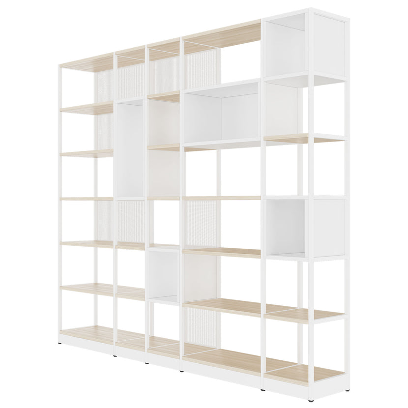 ATELLA shelf cabinet | 6 OH, 2736 x 2395 mm, sand ash