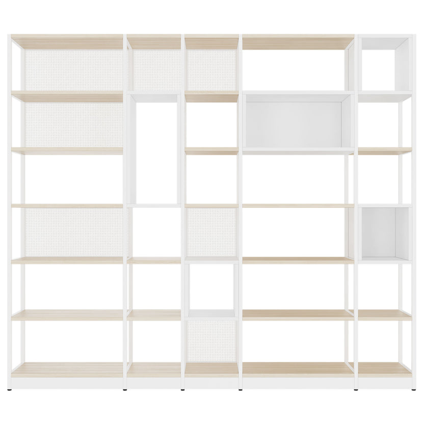 ATELLA shelf cabinet | 6 OH, 2736 x 2395 mm, sand ash