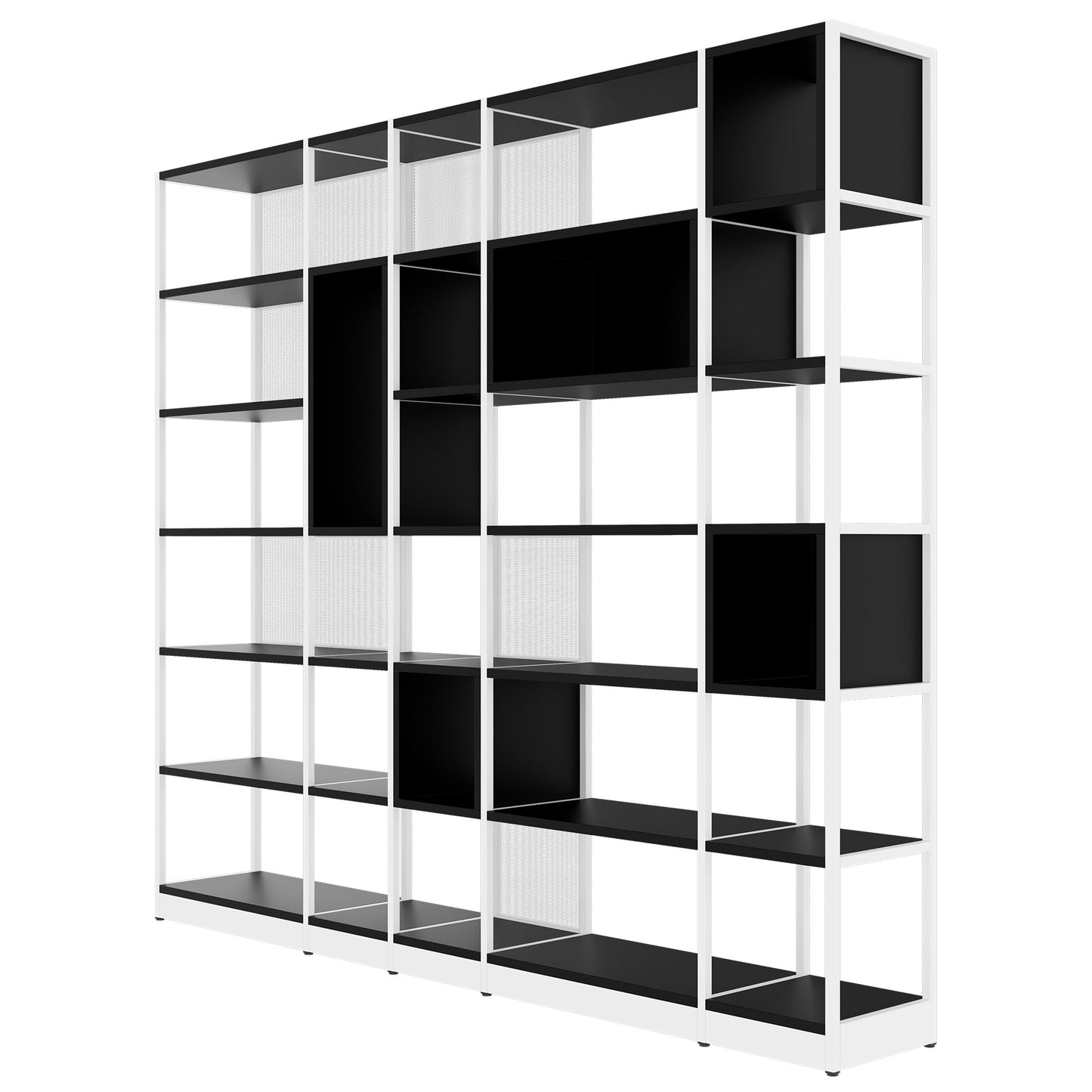 ATELLA shelf cabinet | 6 OH, 2736 x 2395 mm, black