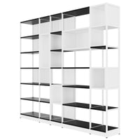 ATELLA shelf cabinet | 6 OH, 2736 x 2395 mm, black