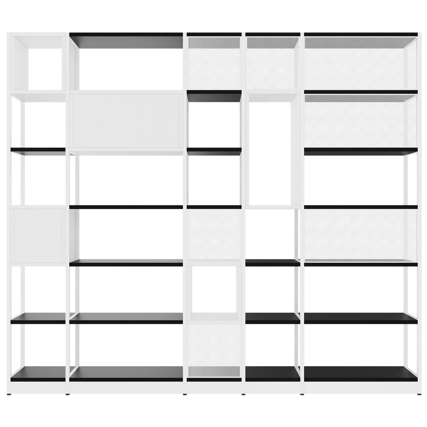 ATELLA shelf cabinet | 6 OH, 2736 x 2395 mm, black