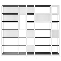 ATELLA shelf cabinet | 6 OH, 2736 x 2395 mm, black