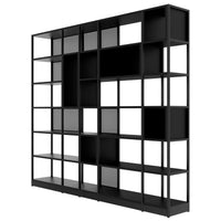 ATELLA shelf cabinet | 6 OH, 2736 x 2395 mm, black