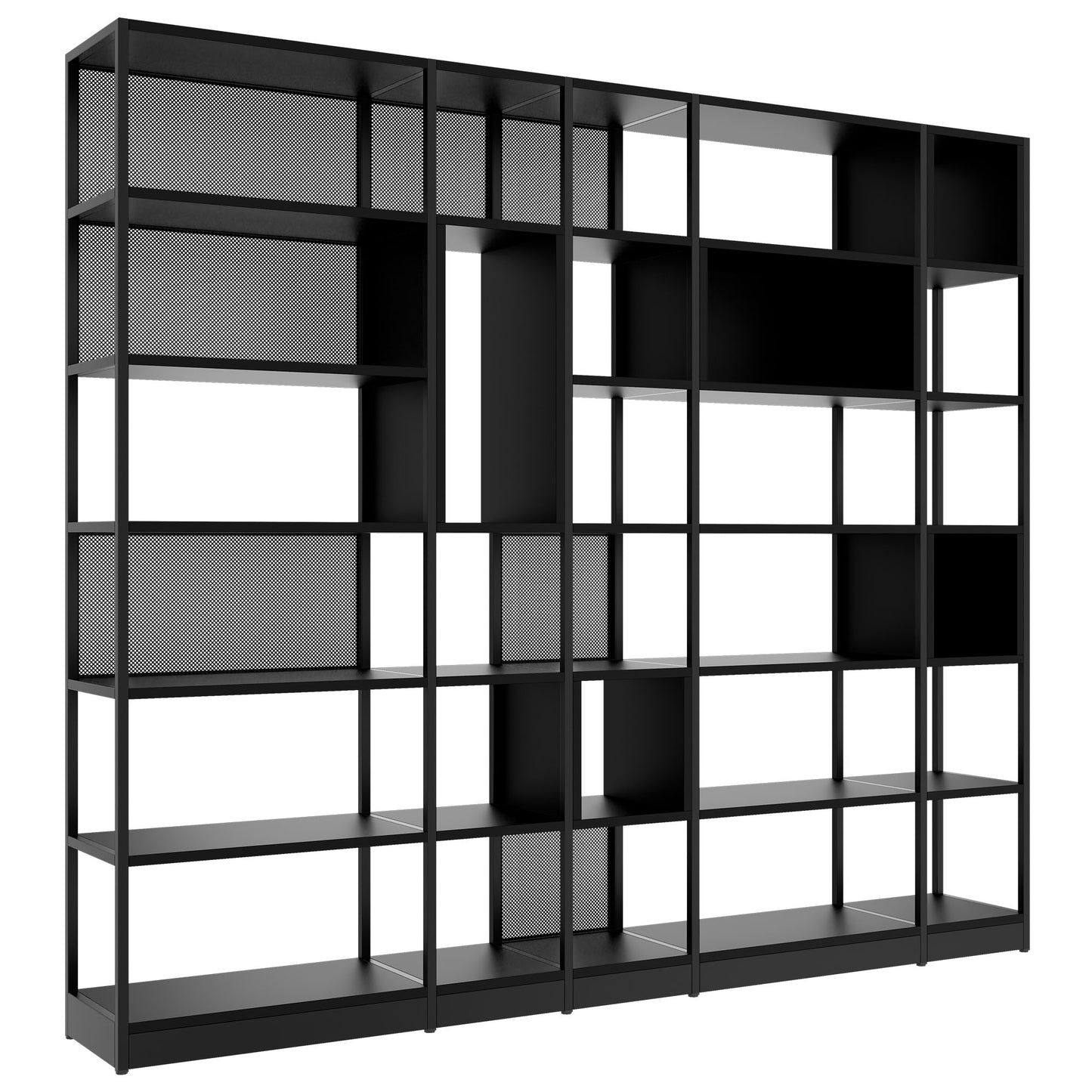 ATELLA shelf cabinet | 6 OH, 2736 x 2395 mm, black