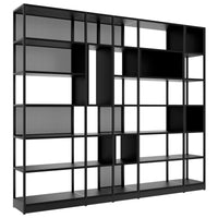 ATELLA shelf cabinet | 6 OH, 2736 x 2395 mm, black