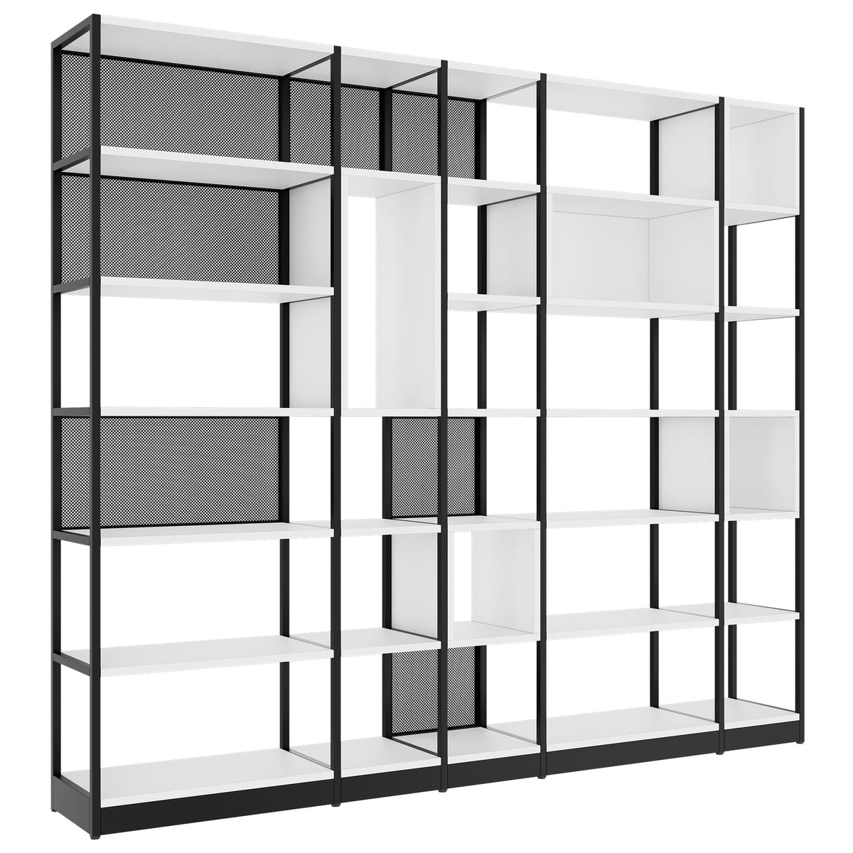 ATELLA Armoire à étagères | 6 UH, 2736 x 2395 mm, blanc  - 1 Lightbox Main Image