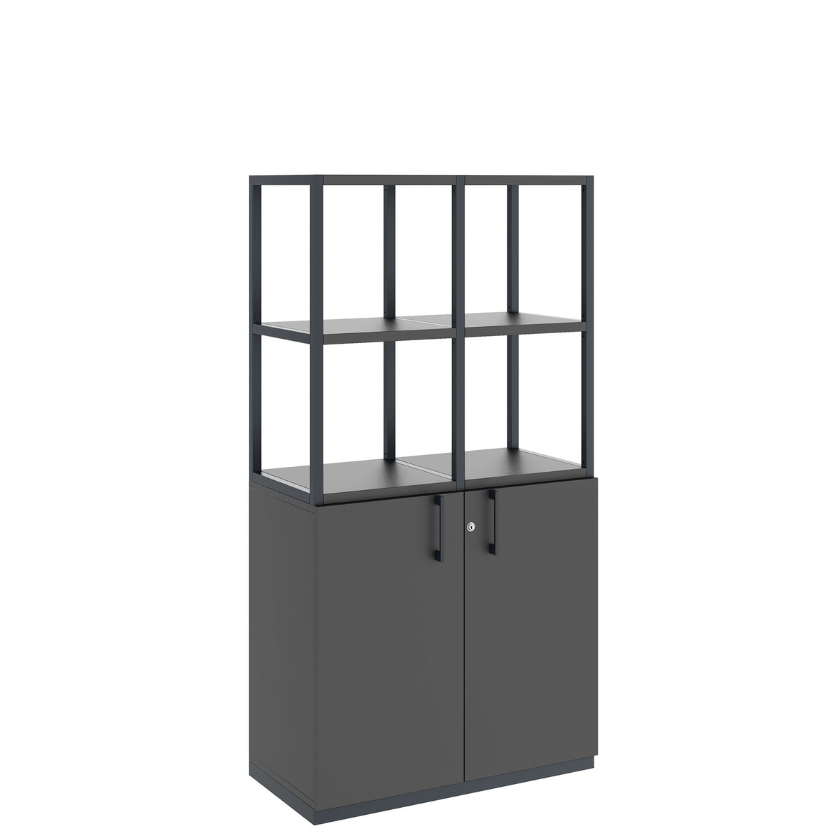 CHOICE Shelf cabinet | 4 OH, 800 x 1545 mm, Anthracite  - 1 Lightbox Main Image