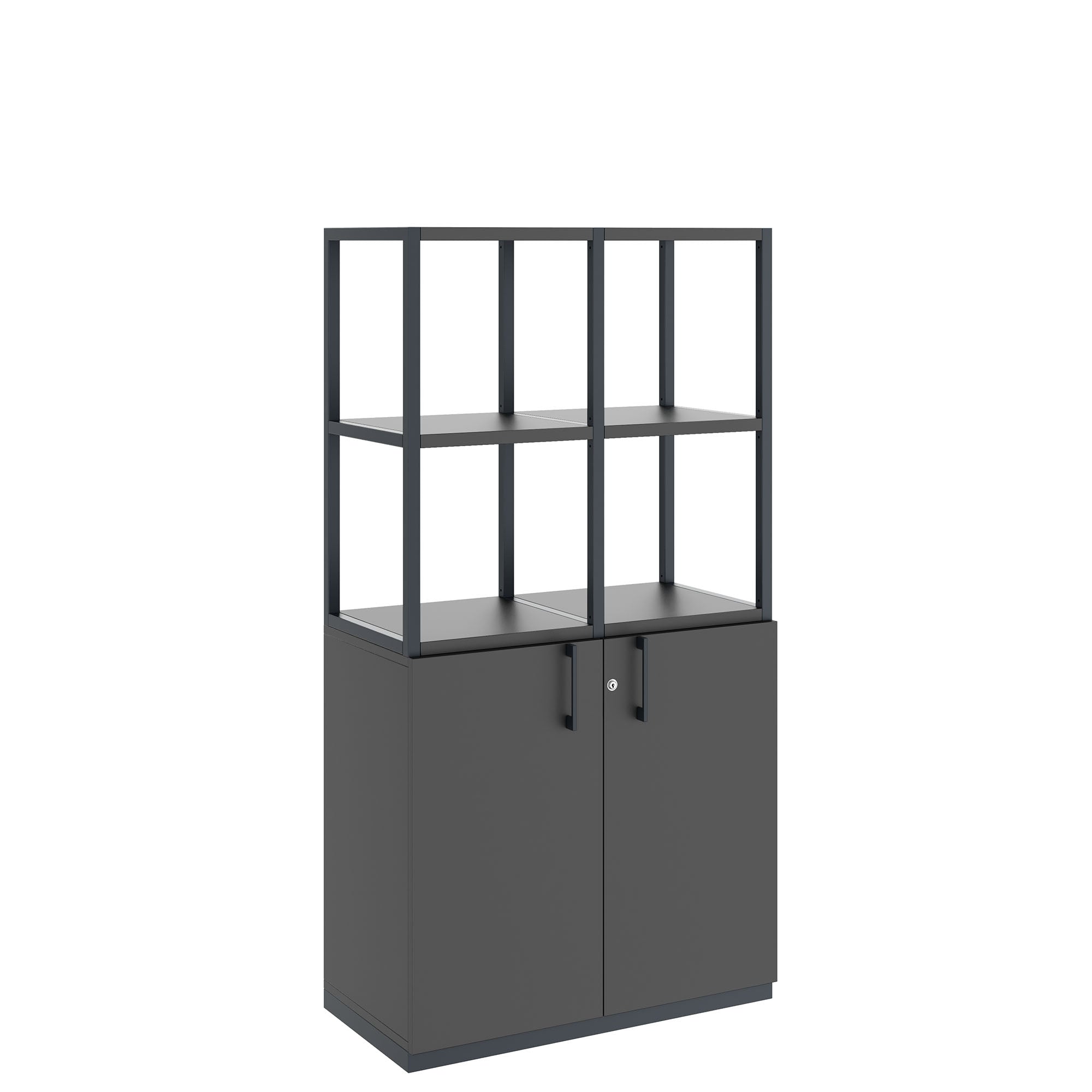 CHOICE shelf cabinet | 4 OH, 800 x 1545 mm, anthracite