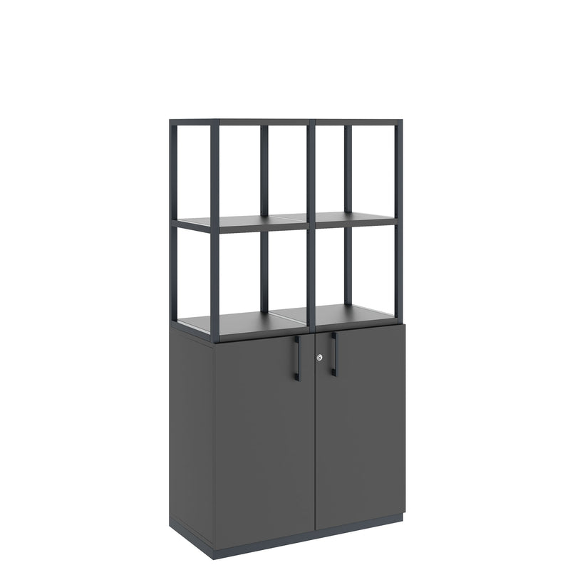 CHOICE Shelf cabinet | 4 OH, 800 x 1545 mm, Anthracite  - 1 Main Image