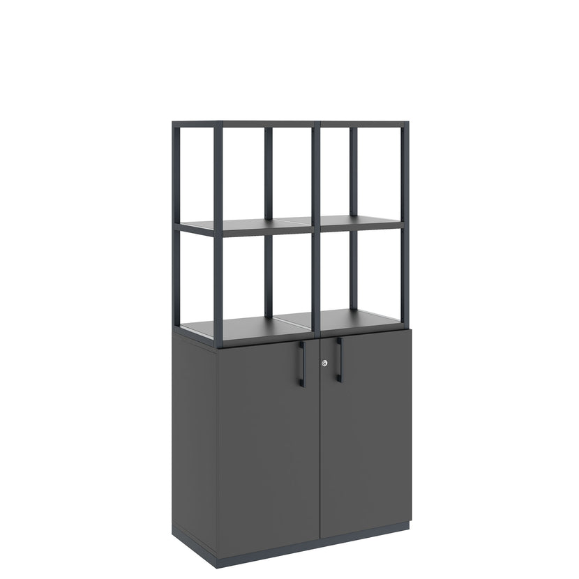 CHOICE shelf cabinet | 4 OH, 800 x 1545 mm, anthracite