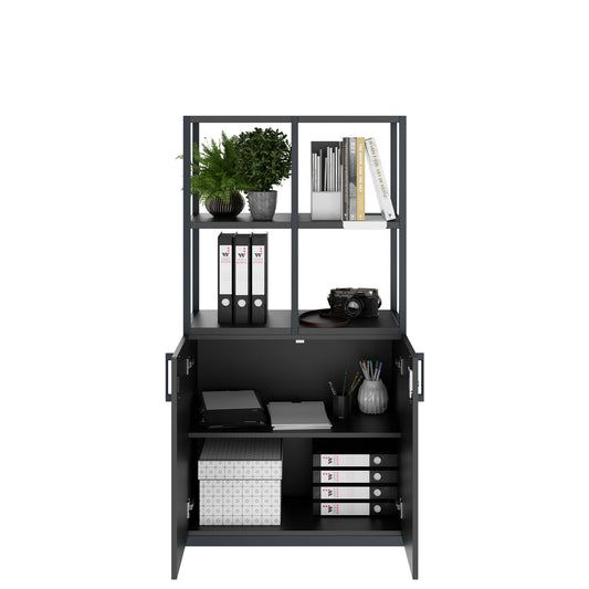 CHOICE shelf cabinet | 4 OH, 800 x 1545 mm, anthracite