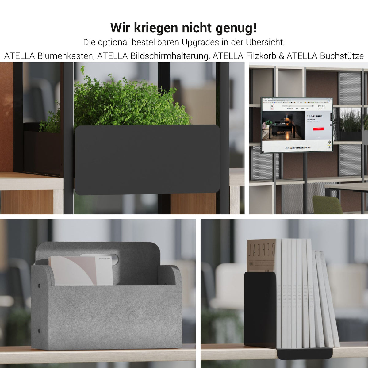 CHOICE Regalschrank | 4 OH, 800 x 1545 mm, Blumenkasten, Anthrazit - 7 Lightbox Main Image