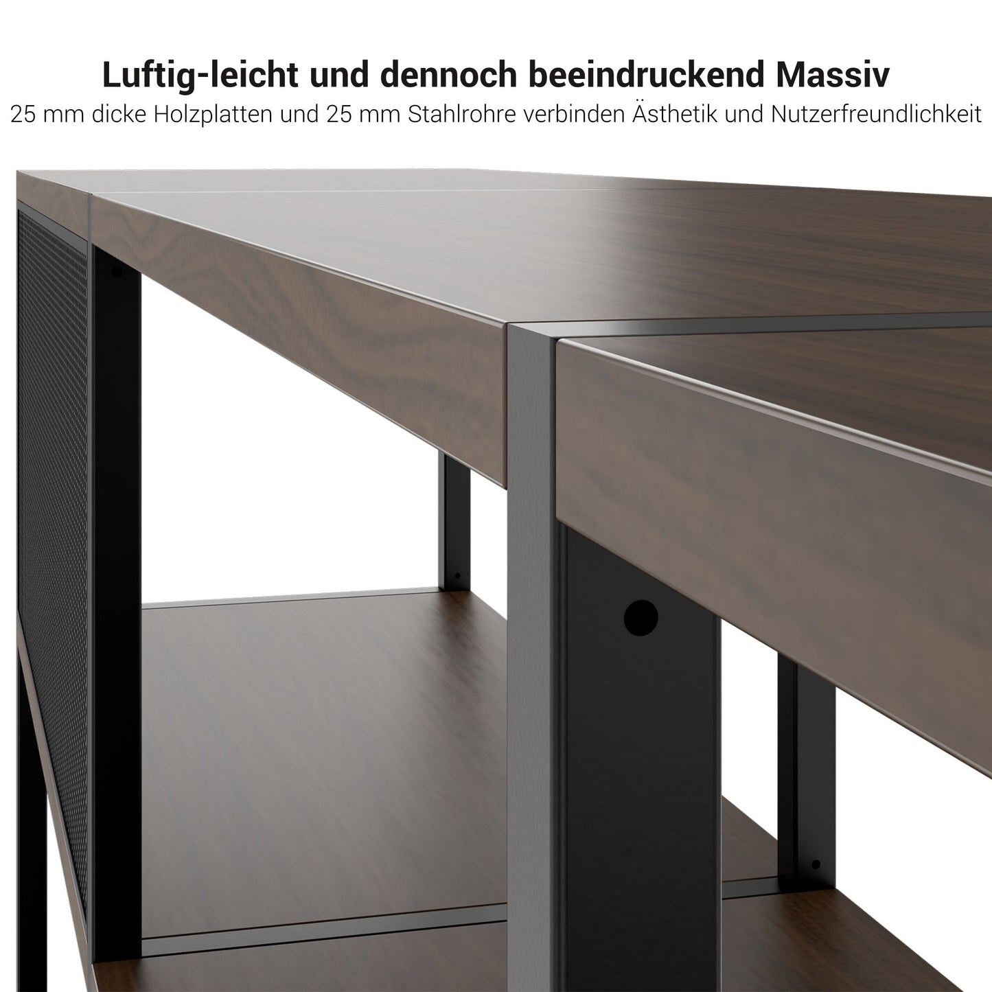 CHOICE Regalschrank | 4 OH, 800 x 1545 mm, Blumenkasten, Bernsteineiche