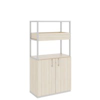 Armoire étagère CHOICE | 4 OH, 800 x 1545 mm, bac à fleurs, cendre de sable