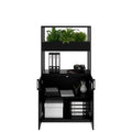 CHOICE Regalschrank | 4 OH, 800 x 1545 mm, Blumenkasten, Schwarz - 2 Thumbnail Image