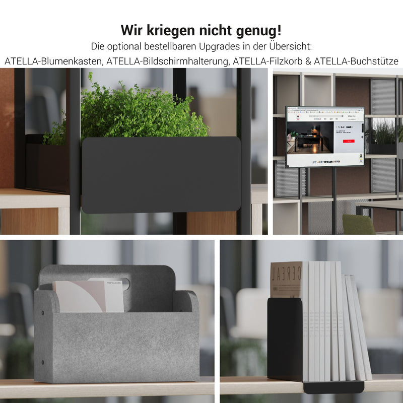 CHOICE Regalschrank | 4 OH, 800 x 1545 mm, Blumenkasten, Weiß - 7 Main Image