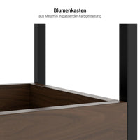 CHOICE Regalschrank | 4 OH, 800 x 1545 mm, Blumenkasten, Weiß