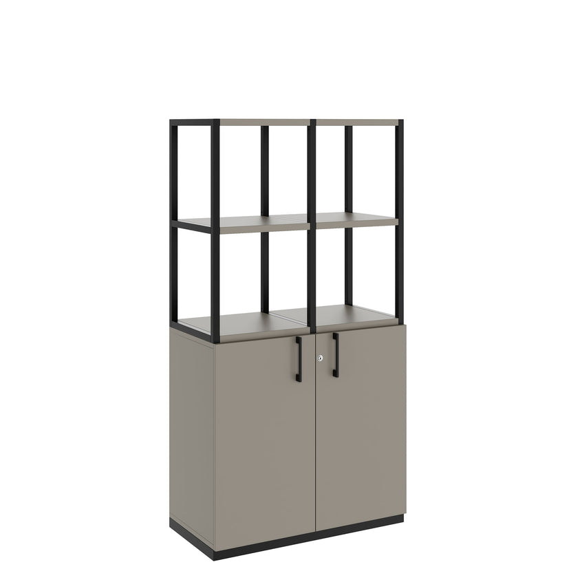CHOICE shelf cabinet | 4 OH, 800 x 1545 mm, Cubanite gray