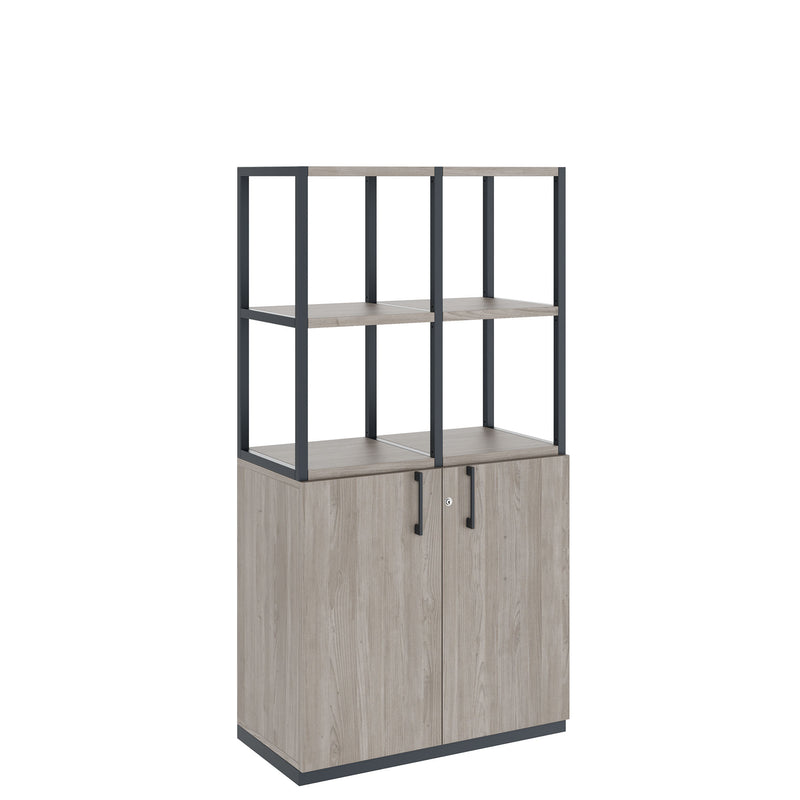 CHOICE Regalschrank | 4 OH, 800 x 1545 mm, Nordeiche grau - 1 Main Image