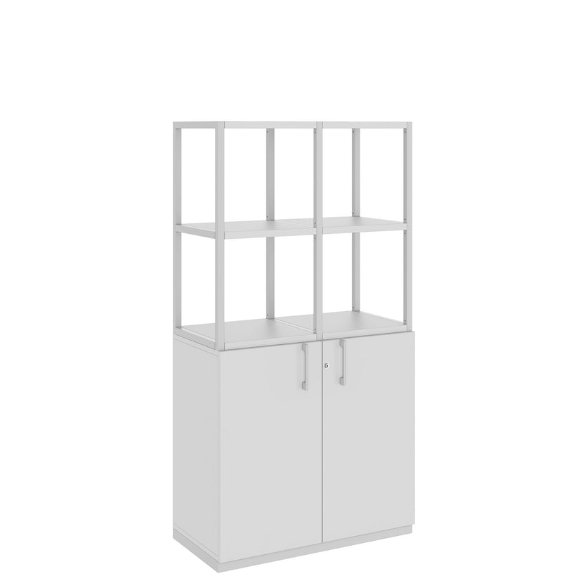 CHOICE shelf cabinet | 4 OH, 800 x 1545 mm, pearl gray