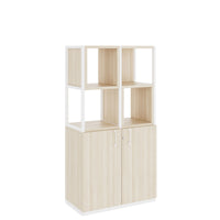 Armoire étagère CHOICE | 4 OH, 800 x 1545 mm, boîtes à étagères, cendre de sable