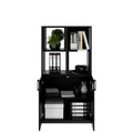 CHOICE Regalschrank | 4 OH, 800 x 1545 mm, Regalkisten, Schwarz - 2 Thumbnail Image