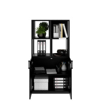 Armoire étagère CHOICE | 4 OH, 800 x 1545 mm, boîtes à étagères, noir