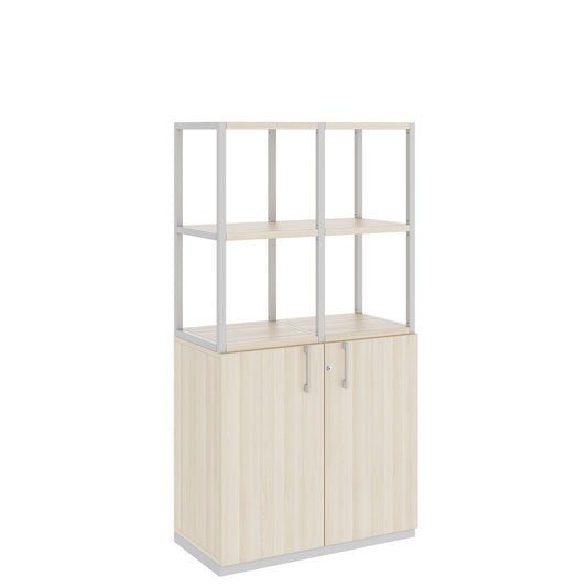 Armoire étagère CHOICE | 4 OH, 800 x 1545 mm, cendre de sable