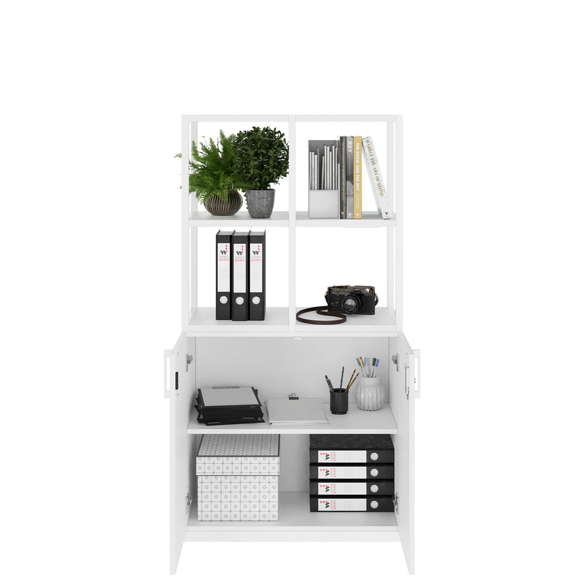 CHOICE Regalschrank | 4 OH, 800 x 1545 mm, Weiss