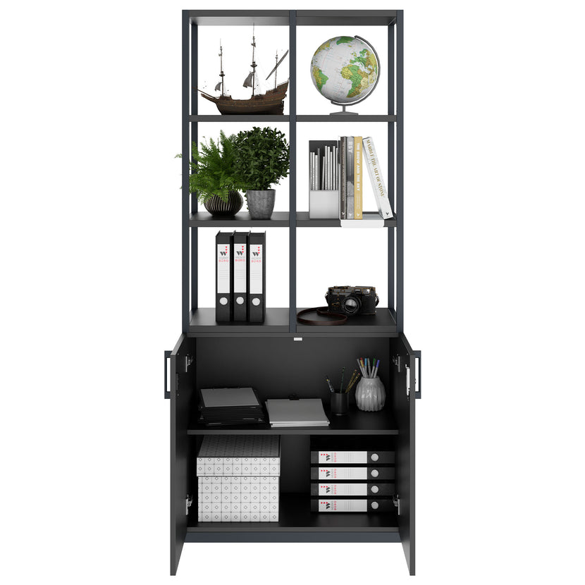 CHOICE shelf cabinet | 5 OH, 800 x 1925 mm, anthracite