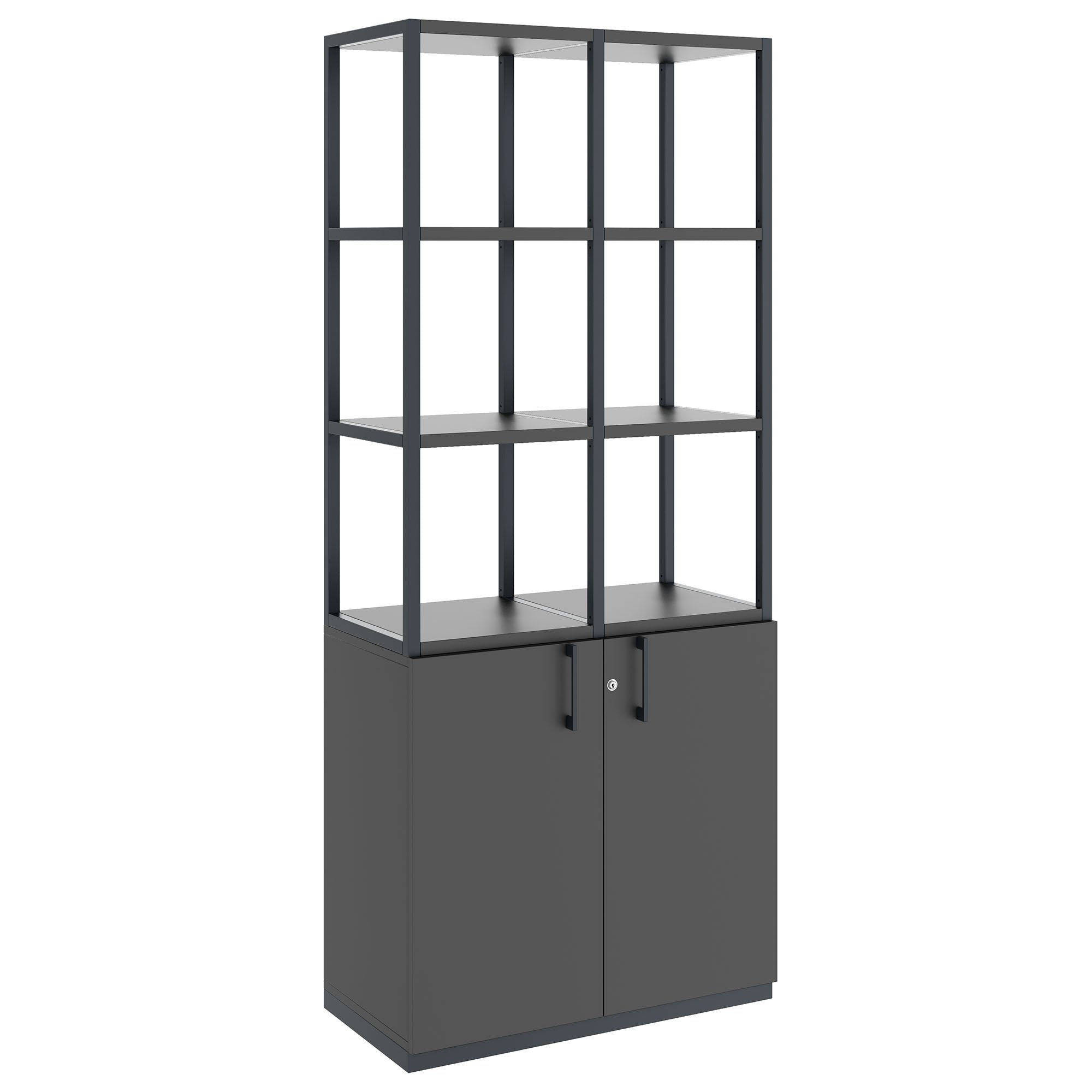 CHOICE shelf cabinet | 5 OH, 800 x 1925 mm, anthracite