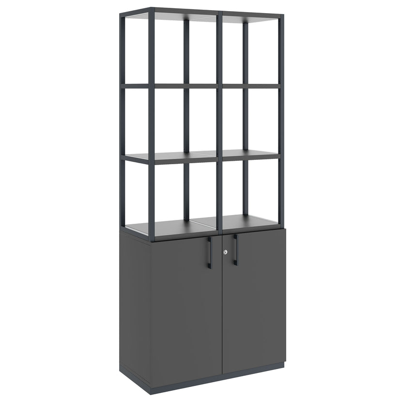CHOICE shelf cabinet | 5 OH, 800 x 1925 mm, anthracite